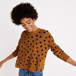 Madewell Painted Spots Pullover Sweater